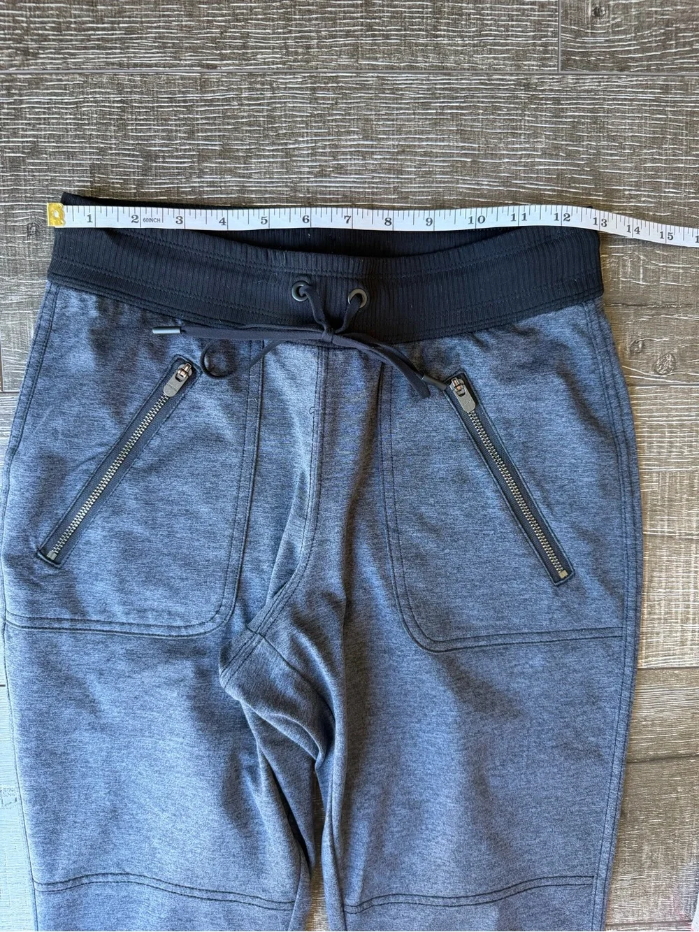 Athleta Grey Zipper Pocket Joggers Size XXS